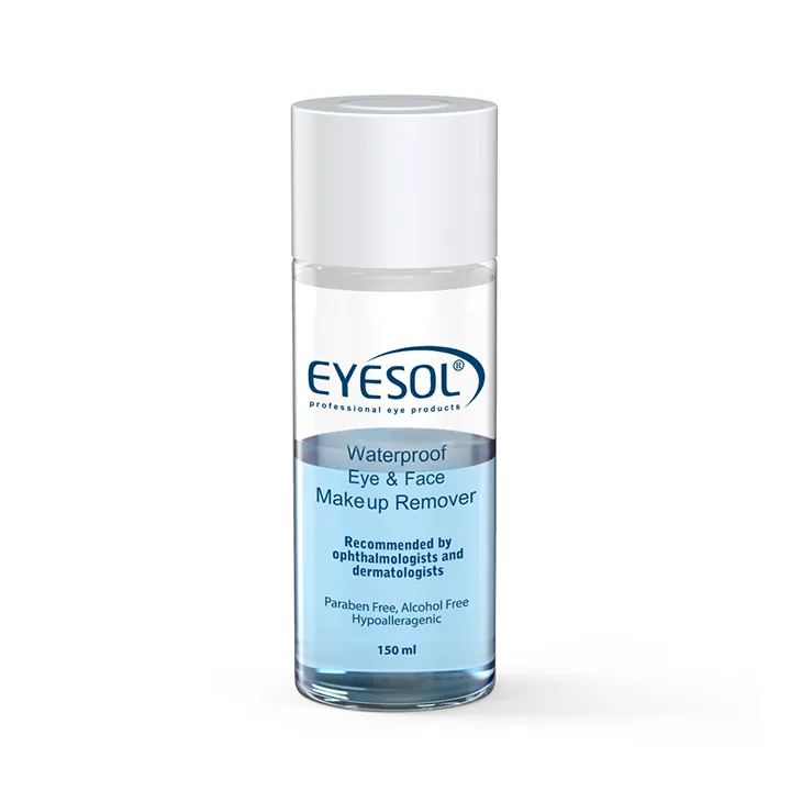 محلول پاک کننده آرایش دوفاز آیسول مدل 02 حجم 150 میلی لیتر - Eyesol waterproof makeup remover